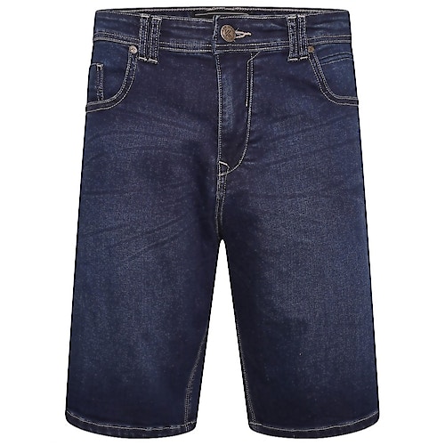 KAM Vigo Jeansshorts im Used-Look in dunkler Waschung